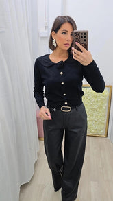 PULL FIORE NERO  ART..D3035